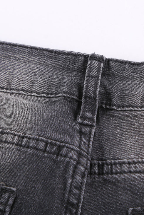 High Waist Ankle-Length Skinny Jeans